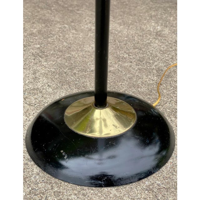 Mid-Century Modern 3-Light Cone Shade Floor Lamp For Sale - Image 10 of 11