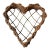 Vintage Twig Heart Basket For Sale