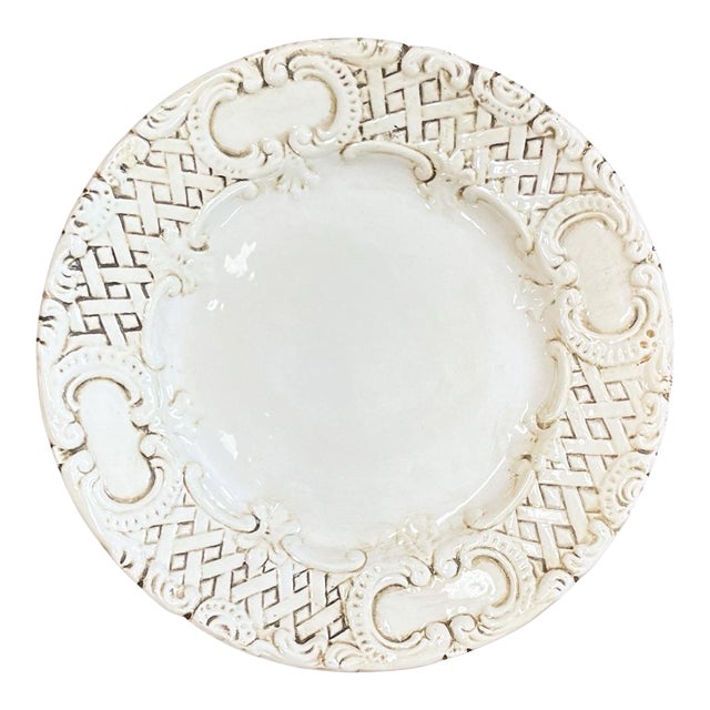 18th-Century Italian Creamware Platter For Sale