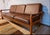 Mid-Century Danish Modern Leather & Teak 3-Seater Sofa by Jens-Juul Christensen for JK, Denmark, 1960s For Sale - Image 3 of 7