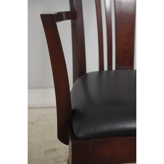 Brown Set of 6 Stickley Cherry Metropolitan Dining Chairs For Sale - Image 8 of 18