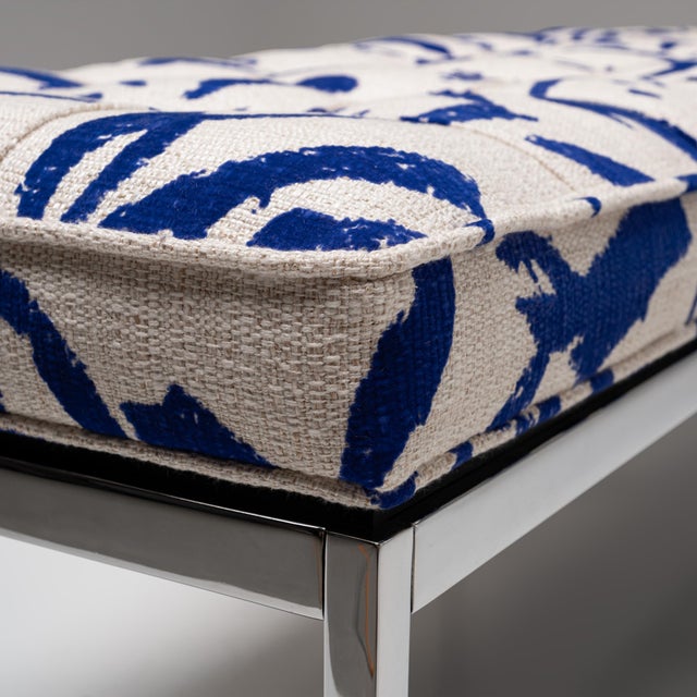 Metal Model 2530-6 Four-Seater Bench by Florence Knoll for Knoll, 1960s For Sale - Image 7 of 12