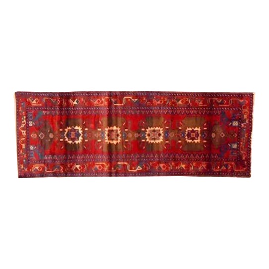 1970s Vintage Persian Hamadan Rug For Sale