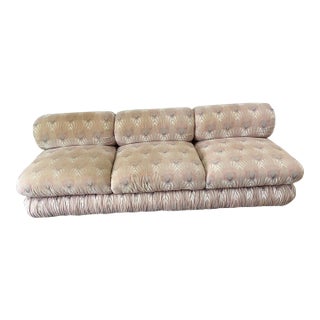 1970s M. Fillmore Harty Labelled Weiman Bolster Sofa For Sale
