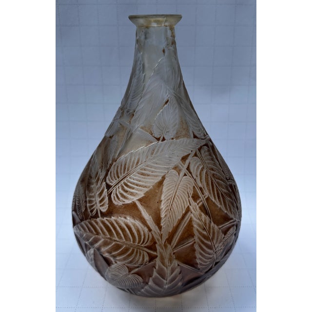 Abstract Early Lalique Floral Vase For Sale - Image 3 of 5