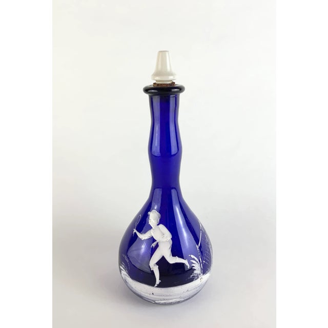 Late 19th Century Mary Gregory Glass Bottle For Sale - Image 13 of 13