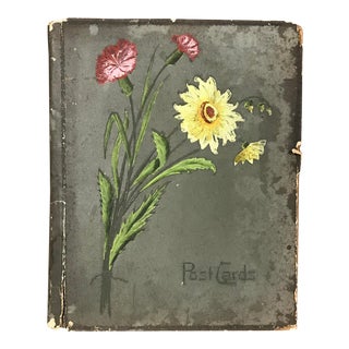 1905 Edwardian Post Card Scrapbook For Sale