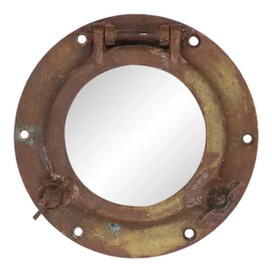 Antique Nautical Brass Round Boat Porthole Window