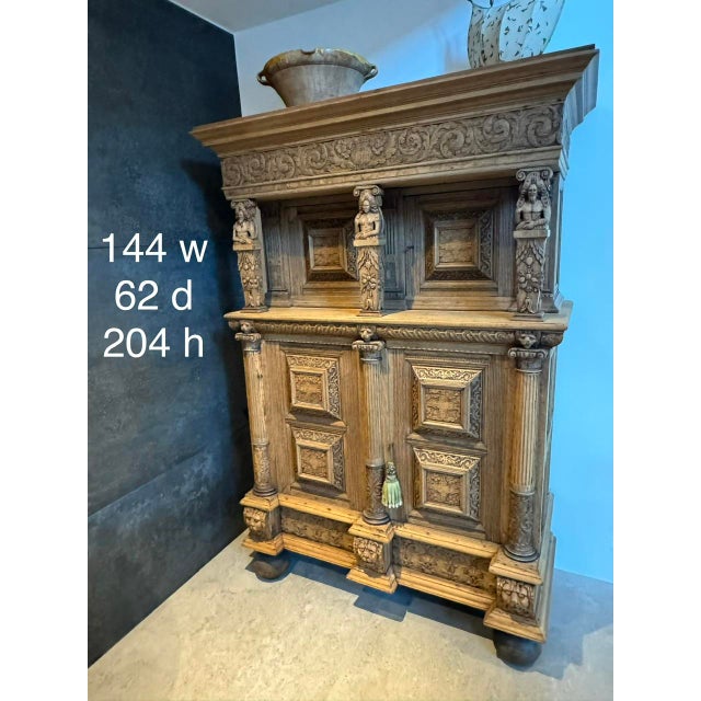 Antique Flemish Oak Cabinet, 1780 For Sale - Image 16 of 18