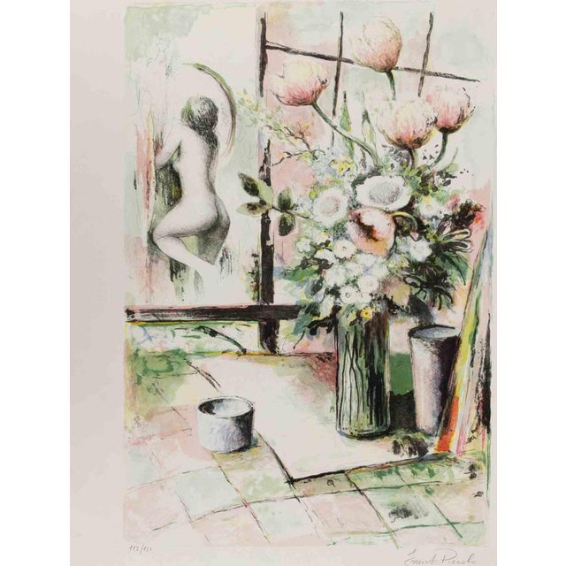 Lithograph on paper. Hand signed and numbered in pencil. Edition of 120. Very good condition. This piece is attributed to...