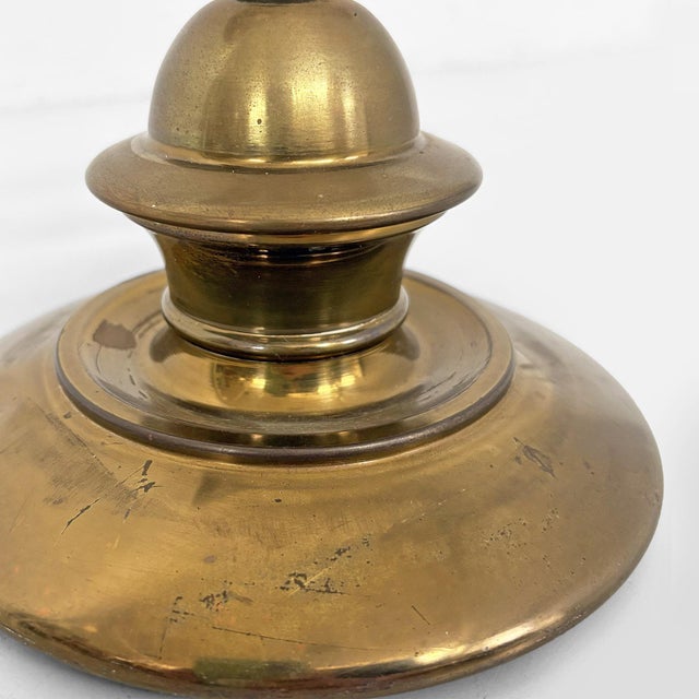 Mid-Century Modern Italian Brass Doorstops, 1950s, Set of 2 For Sale - Image 11 of 17