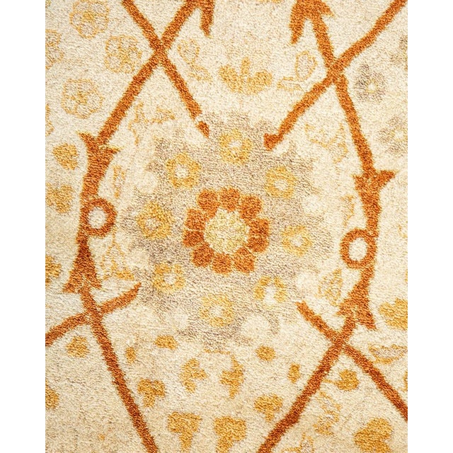 Traditional Mogul, One-of-a-Kind Hand-Knotted Area Rug in Ivory, 8' 3" x 10' 7" For Sale - Image 3 of 8