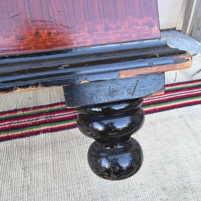 Antique 19th C. Manheim Pa Flame-Grain Painted Blanket Chest With Key For Sale - Image 4 of 18