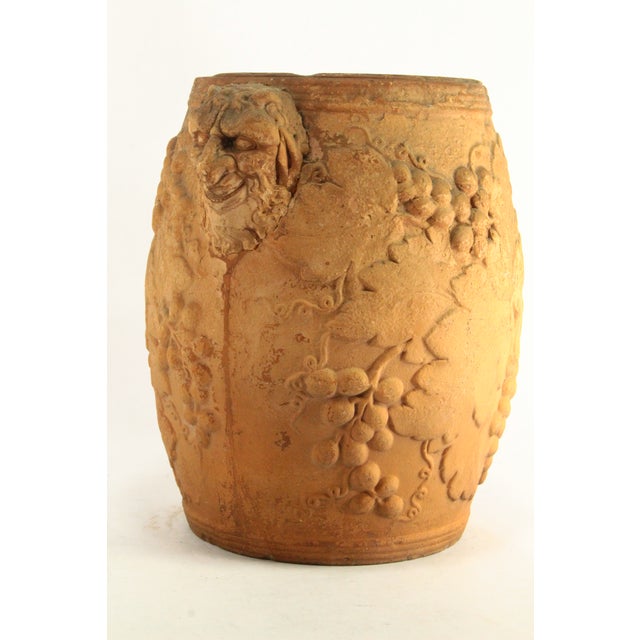 Circa 1798 - 1820 Davenport Terracotta Wine Cooler. W Satyrs, Grapes & Vines For Sale - Image 4 of 18