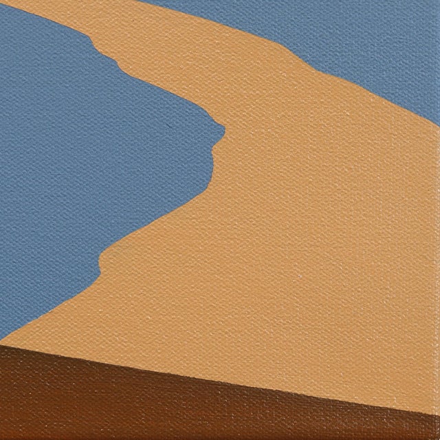 2020s Lines of Light #2 (Dusk) - Moody Surrealist Acrylic Painting on Panel Original Artwork by Mike Gough For Sale - Image 5 of 9