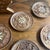 Brown 1970s Collection of Hand Carved Wooden Coasters With Holder - 6 pcs For Sale - Image 8 of 12