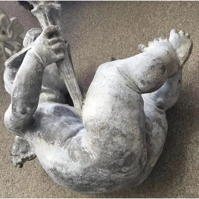 Cherub Garden Ornament Statue For Sale - Image 10 of 11