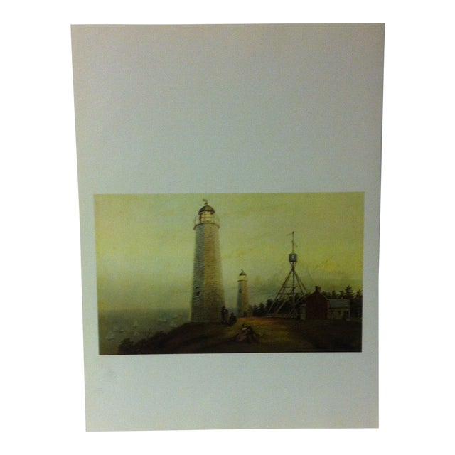 1971 "Lighthouse on the Highland of Neversink" by Harvey Print