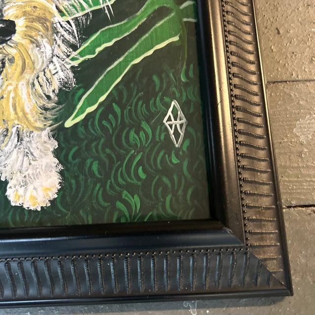 Contemporary Scruffy Terrier & Ferns Dog Print by Judy Henn For Sale - Image 4 of 5