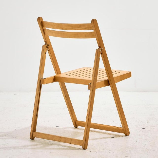Foldable Beech Chair, 1980s For Sale - Image 4 of 18