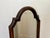 Wood Tall Narrow Antique Wooden Scallop Frame Mirror, France, 1920s For Sale - Image 7 of 13