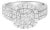 14K White Gold Diamond Vintage Ring (1 cttw, H-I Color, I1-I2 Clarity) - Size 7 For Sale