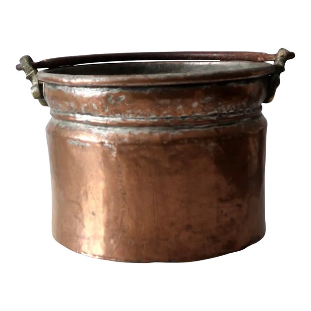 Antique Copper Bucket For Sale