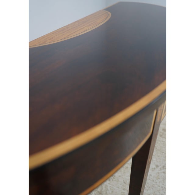 Stickley Federal Style Inlaid Mahogany Console Table For Sale In Philadelphia - Image 6 of 14