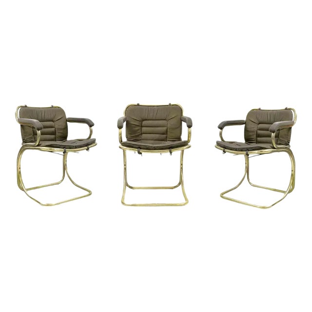 Cantilever Chairs by Gastone Rinaldi, Mid-20th-Century, Set of 3 For Sale