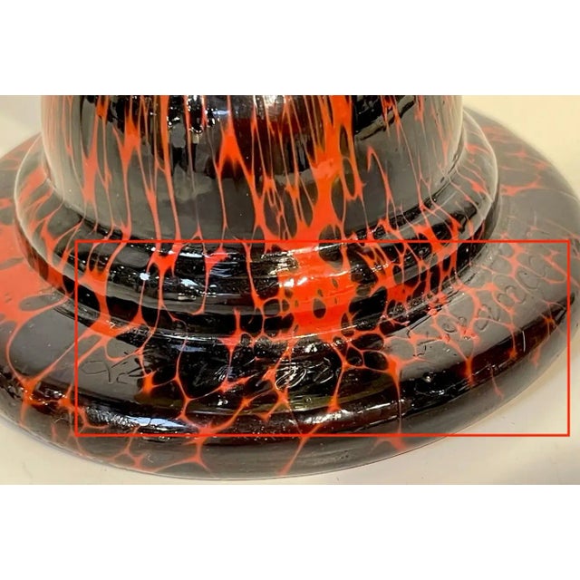 Charles Schneider Early 20th Century Le Verre Francais 'Papillons' French Cameo Art Glass Vase For Sale - Image 4 of 11