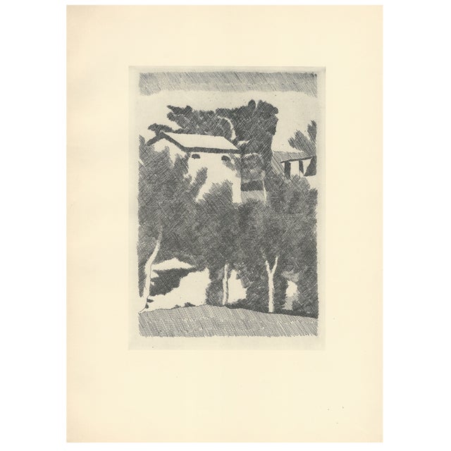 Giorgio Morandi, Landscape with Three Trees, 1933-1957, Lithograph For Sale