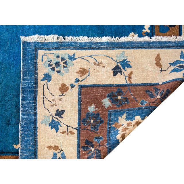 Late 19th Century Late 19th Century Chinese Peking Rug For Sale - Image 5 of 16