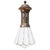 French Art Deco Opaline Glass and Brass Pendant Lamp, 1920s For Sale - Image 9 of 9