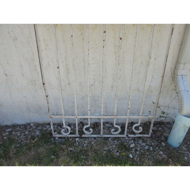 1900 - 1909 Antique Victorian Iron Gate Architectural Salvage Door For Sale - Image 5 of 7