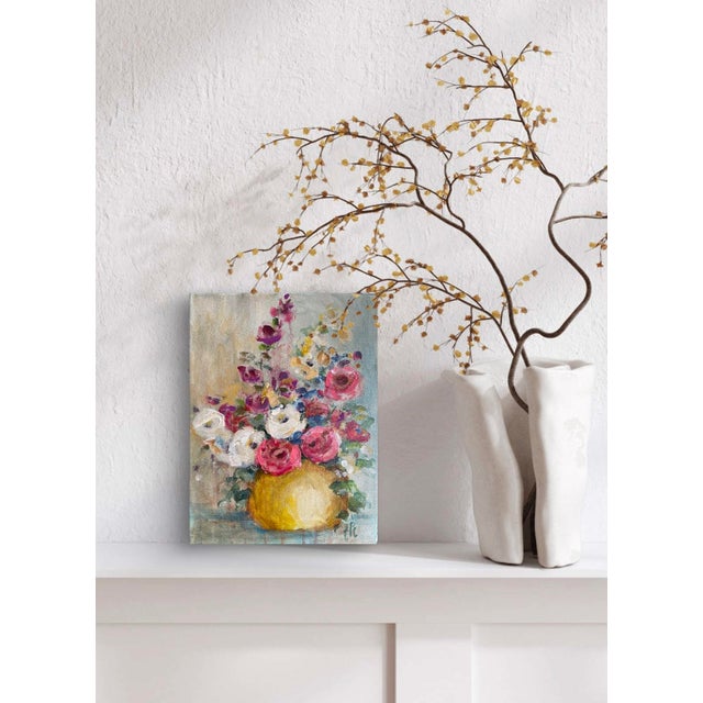 Petite Original Painting, Acrylic on Stretched Canvas. For Sale - Image 11 of 12