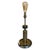Metal Antique Mid-19th Century Industrial Sculptural Brass Candy Roller Table Lamp For Sale - Image 7 of 7