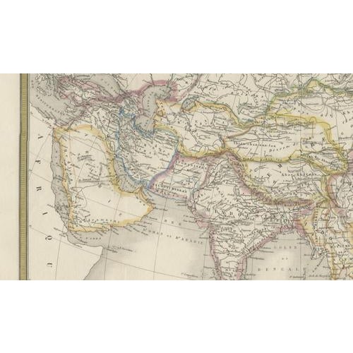 Mid 19th Century French Map of Asia with Russia, China and India by Cortambert, 1864 For Sale - Image 5 of 10
