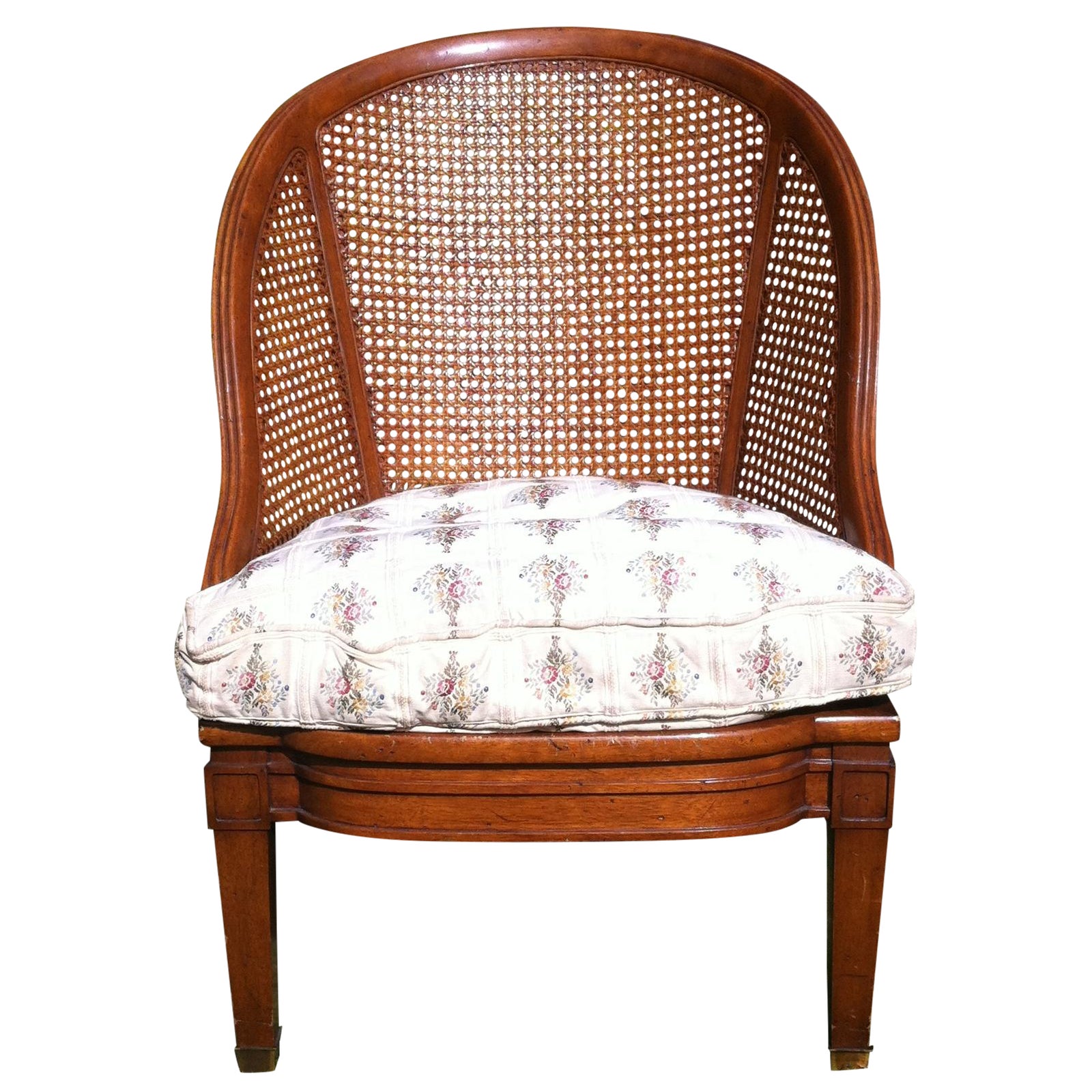 Henredon Schoonbeck Cane Back Barrel Chair Chairish
