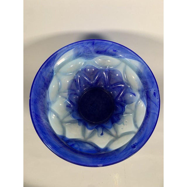 Blown Glass and Wrought Iron Bowl by André Delatte (c.1887-1953), Nancy, Art Deco, 20th Century For Sale - Image 6 of 6