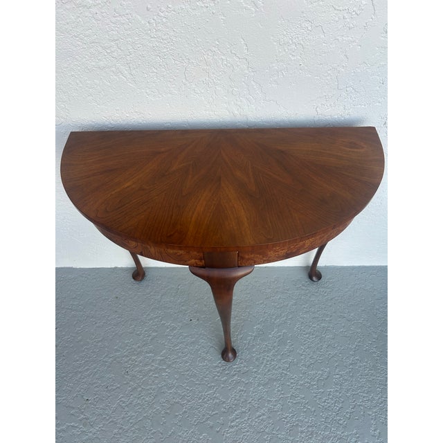 Demi Lune console by Baker Furniture the table is made using only the best materials as Baker is known for, mahogany with...