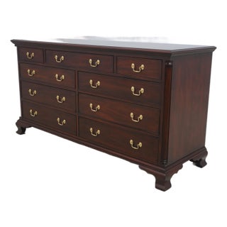Henkel Harris Mahogany Bedroom Triple Dresser For Sale