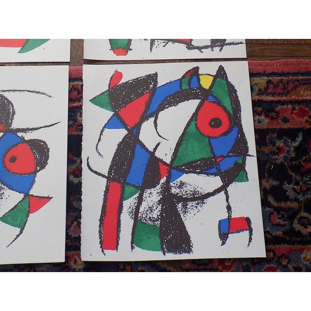 Printmaking Materials Vintage Ltd. Ed. Mid 20th C. Abstract Joan Miro Lithographs-Joan Miro - Set of 11 For Sale - Image 7 of 13