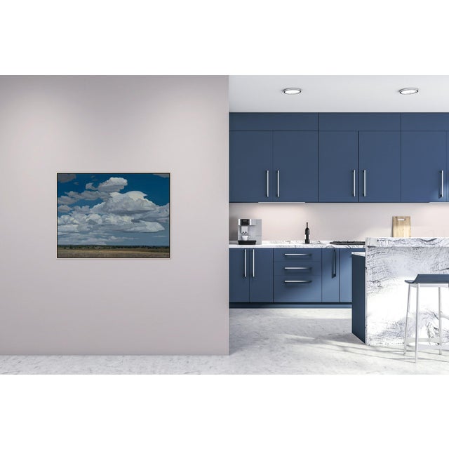 Gathering Form by Michael Magrin | Oil on Canvas Landscape With Towering Cumulus Clouds For Sale - Image 13 of 14