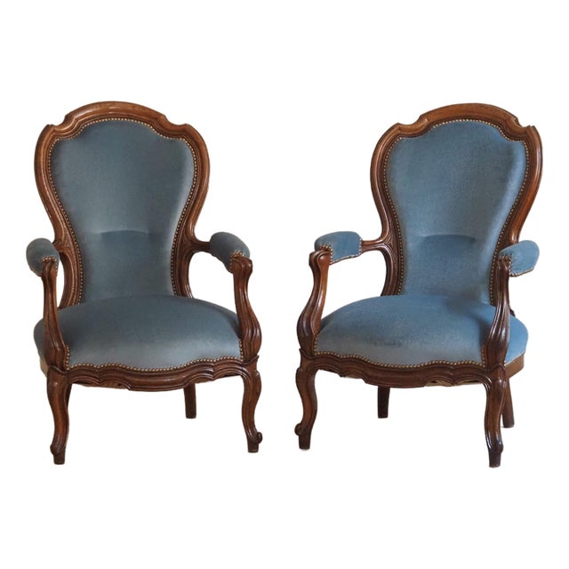 French Louis XV Salon Sofa and Armchairs, 1890, Set of 3 For Sale