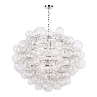 Nimbus Glass Chandelier in Clear For Sale