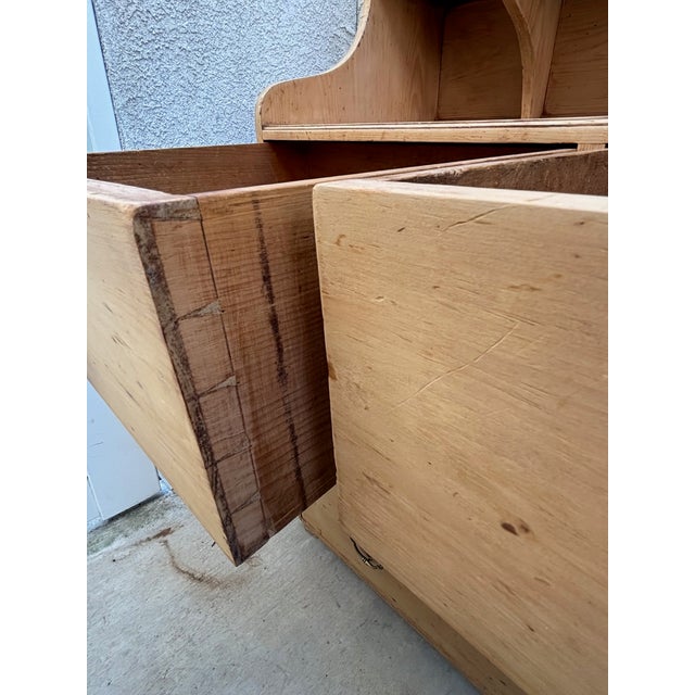 Late 19th Century Late 1800s Pine Dresser in English Countryside Style For Sale - Image 5 of 10