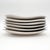 Late 20th Century Sango Quadrille Semi-Porcelain Black Lilies #5101 Snack Plates, Made in Korea- Set of 6 For Sale - Image 9 of 12