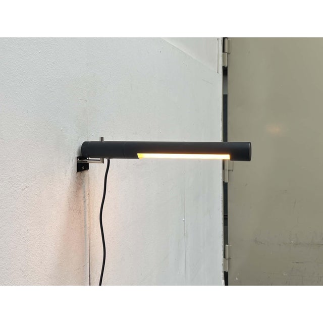 Egon Eiermann Mid-Century Modern German Minimalist Wall Lamp attributed to Egon Eiermann for Beisl, 1960s For Sale - Image 4 of 18
