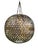A pair of handmade sculptural metal spheres constructed from welded steel washers and finished in a warm brass tone. Each...