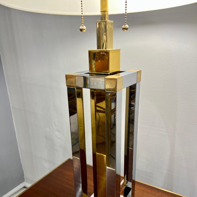 1980s Stephane Davits Modernist Table Lamp For Sale - Image 4 of 11